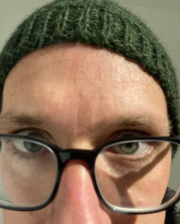 James showing off more than his toque